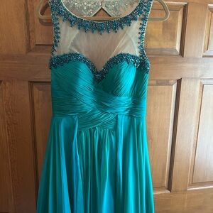 Teal Evening Gown